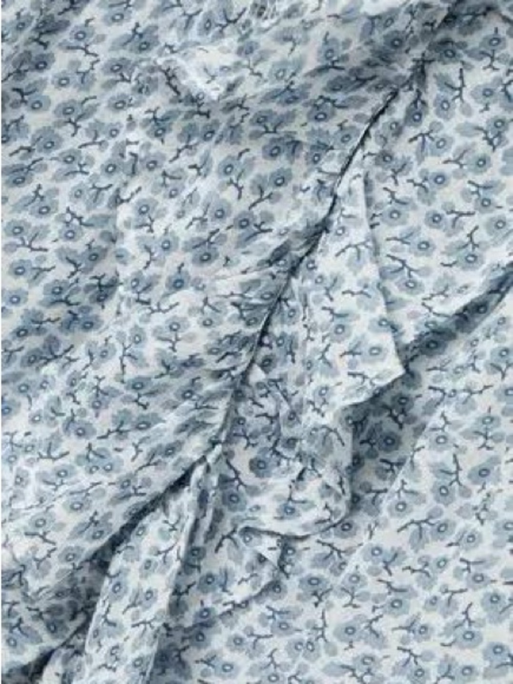 NWOT Doen Leanna Blue Floral Shirt - Picture 7 of 7